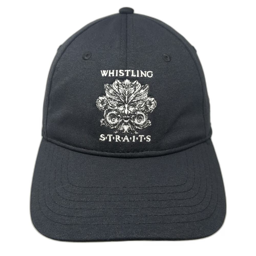 Under Armour Baseball Cap Black XL Whistling Straits Golf Course Logo Fitted Hat
